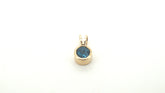 9ct Yellow Gold Blue Stone Pendant - 502700