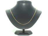 Ladies 9ct Yellow Gold Box Link Necklace (52cm) - 502832