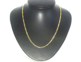 Unisex 9ct Yellow Gold Figaro Link Necklace (45cm) - 507075