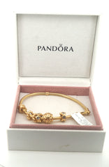 Pandora 14K Solid Yellow Gold Bracelet (Charms sold seperately) AD 257721