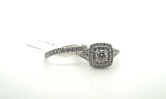 14ct White Gold Diamond Ring Set - 264678