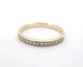 Ladies 9CT Yellow Gold Diamond Ring (P1/2, 1.79g) - 506985