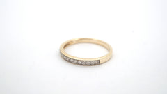 Ladies 9CT Yellow Gold Diamond Ring (P1/2, 1.79g) - 506985