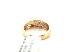 Men's 10K Yellow Gold Michael Hill Diamond Trilogy Ring (Size: Q) - 261098