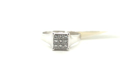 Ladies Michael Hill 18K White Gold Diamond Ring (Size: O, 5.56g) - 261651