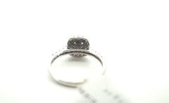 Ladies 9K White Gold Diamond Ring (Size O) - 06907