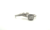 Ladies Stunning 14K White Gold Michael Hill Engagement Ring Set - 256330