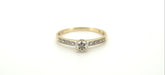 9ct Yellow & White Gold Ring (Size O) - 500358