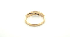 9ct Yellow Gold Straight Set Ring (Size N) - 500362
