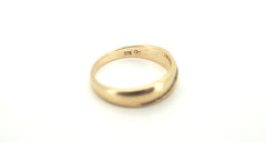 9ct Yellow Gold Straight Set Ring (Size N) - 500362