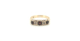 Unisex 9ct Yellow Gold Red Stone Ring (Size J) - 502679