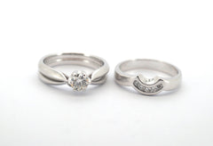 Ladies 18CT White Gold Rosendorf Engagement Trilogy Set - 503992
