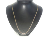 9ct Yellow Gold Flat Curb Link Necklace (57cm) - 506882