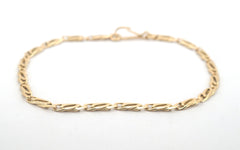 Ladies 14ct Yellow Gold Infinity Link Bracelet (21cm) - 507665