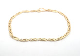 Ladies 14ct Yellow Gold Infinity Link Bracelet (21cm) - 507665