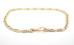 Ladies 14ct Yellow Gold Infinity Link Bracelet (21cm) - 507665