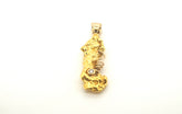 22ct Yellow Gold Solid Nugget Pendant - 502322