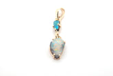 9ct Yellow Gold & Australian Boulder Opal Pendant - 504242