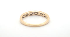 Unisex 9ct Yellow gold Straight Set Diamond Eternity Ring (Size R) - 505556