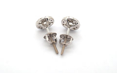14ct White Gold Diamond Stud Earrings - 507848