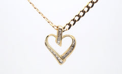 9ct Rose Gold Necklace with 9ct Heart Pendant (47cm) - 506212