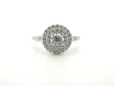 Ladies Stunning Michael Hill 14CT White Gold Diamond Engagement Ring (Size: I 1/2) - 500783