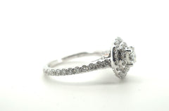 Ladies Stunning Michael Hill 14CT White Gold Diamond Engagement Ring (Size: I 1/2) - 500783