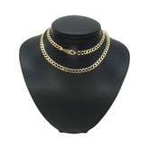 Unisex 9ct Yellow Gold Curb Link Necklace (66cm) - 506063