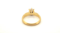 18ct Yellow Gold Solitaire Diamond Engagement Ring (Size L 1/2) - 238759