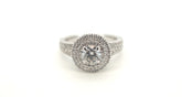 18ct White Gold Diamond Engagement Ring (Size I 1/2) - 500566