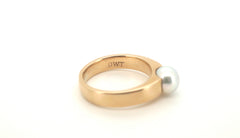 9ct Yellow Gold & Pearl Ring (Size Y) - 501587