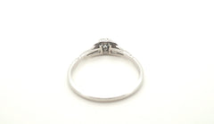 18ct White Gold Solitaire Diamond Ring (Size T 1/2) - 500463