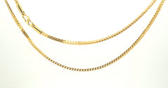 22ct Yellow Gold Franco Box Curb Link Necklace (62cm) - 503792