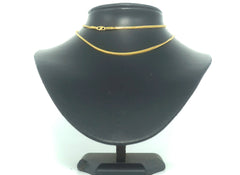 22ct Yellow Gold Franco Box Curb Link Necklace (62cm) - 503792