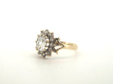 Ladies Stunning 9CT Yellow Gold Cubic Zirconia Ring (Size: T, 3.75g) - 503397