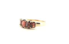 Ladies 9CT Yellow Gold Ring with Red stones (Size Q, 2.37g) - AD 503410