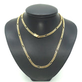 Men's 14ct Yellow Gold Figaro Link Necklace (80cm) - 509074