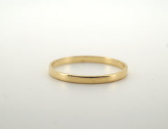 Ladies 18CT Yellow Gold Plain Band Ring (3mm, P) - 504145
