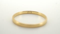 Ladies 18CT Yellow Gold Plain Band Ring (3mm, P) - 504145