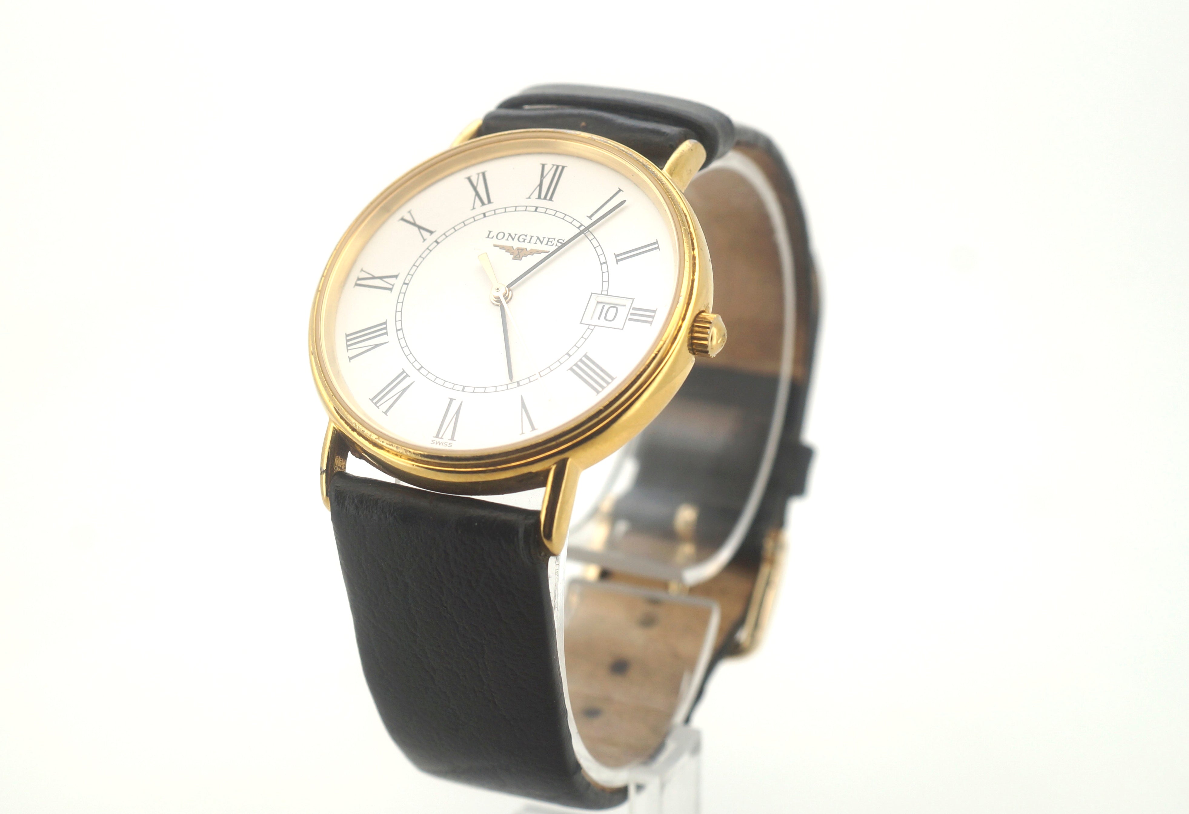 Vintage 1969 Longines L4.7202 Watch (37mm) with Leather Band - 501769