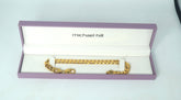Michael Hill Solid 10CT Yellow Gold Curb Link Bracelet ( 29.4g. 21cm) - 501020
