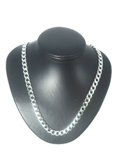 925 Stirling Silver Curb Link Necklace (55cm, 71.21g) - 504922