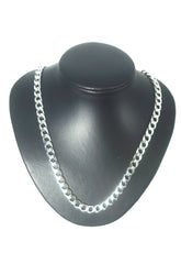 925 Stirling Silver Curb Link Necklace (55cm, 71.21g) - 504922