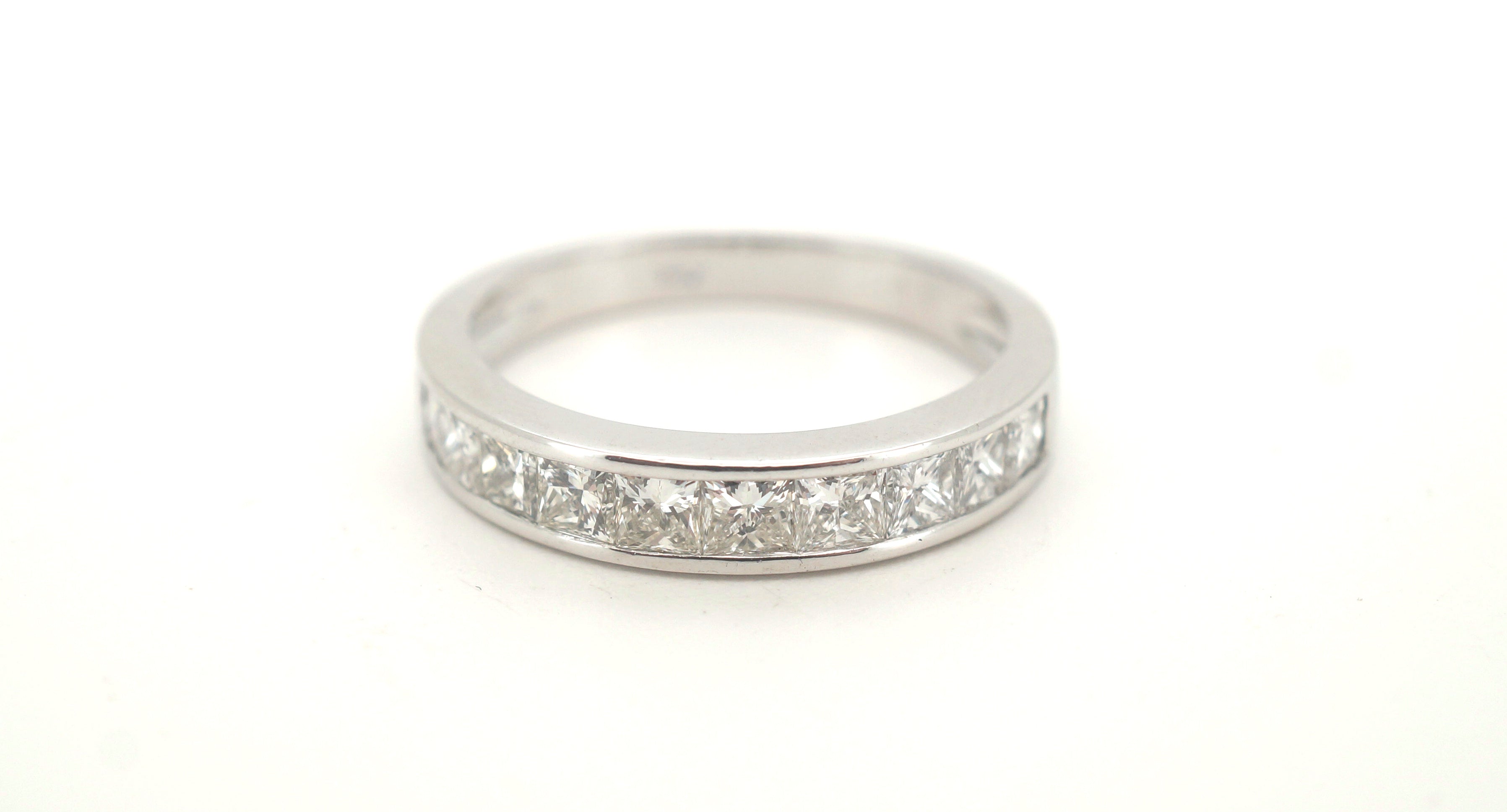 Ladies 18ct White Gold 10 Diamond Ring (Size N) - 500963