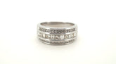 Mens 18ct White Gold 41 Diamond Dress Ring (Size J) - 501211