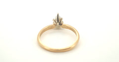 Ladies 14ct Yellow Gold Diamond Engagement Ring (Size M) - 502793