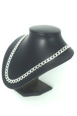 Men's Solid Silver 925 Curb Link Necklace (60cm, 76.6g) - 504799