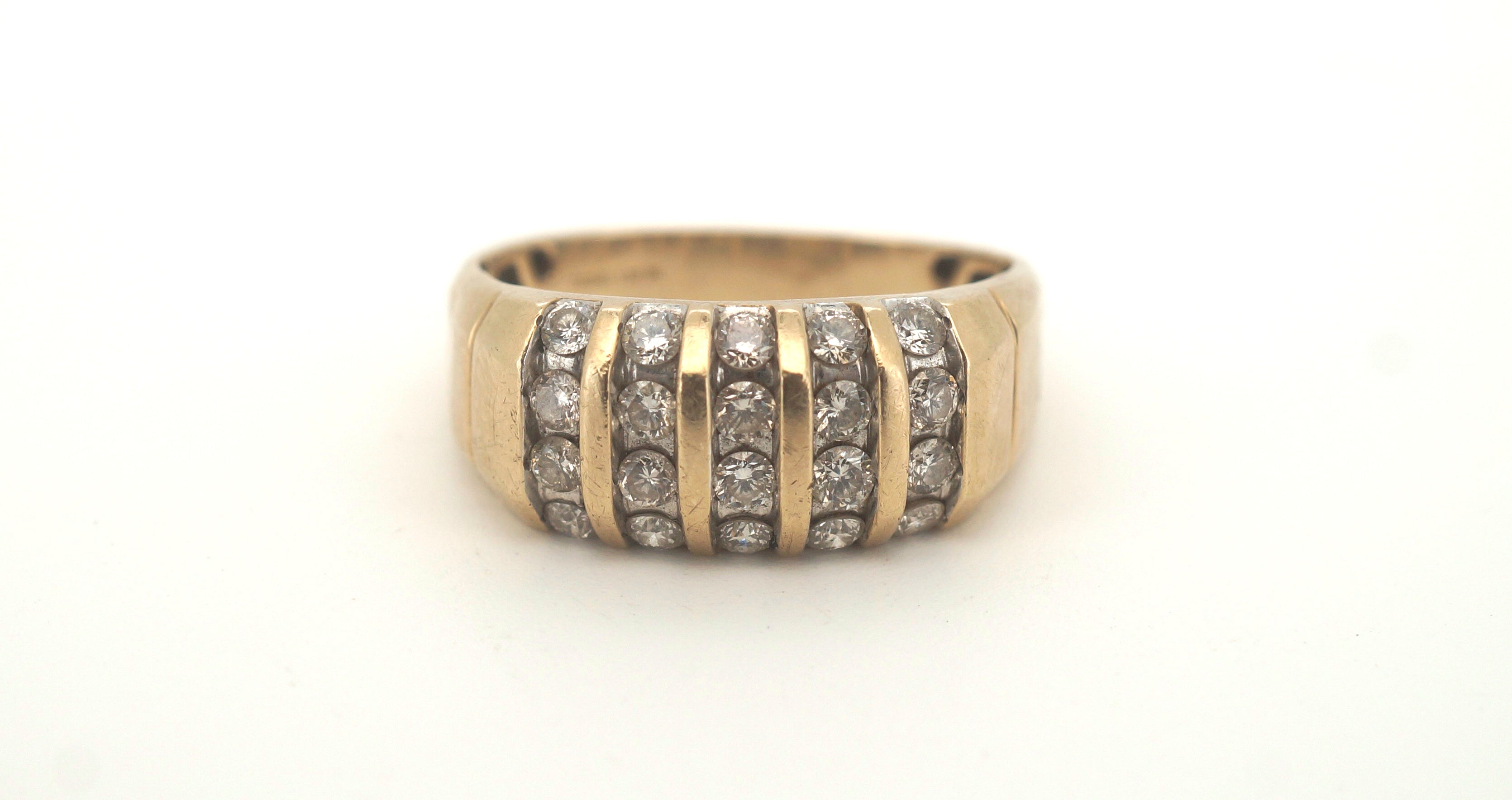 Men's 9ct Yellow Gold 20 Diamond Ring (Size U) - 503302