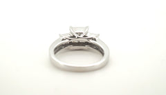 Ladies 14ct White Gold Diamond Ring (Size M) - 500548
