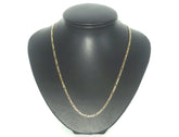 Unisex 9ct Yellow Gold Figaro Link Necklace (52cm) - 504597